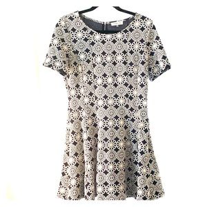 SUGARL!PS Navy and White/Cream Dress Sz. L